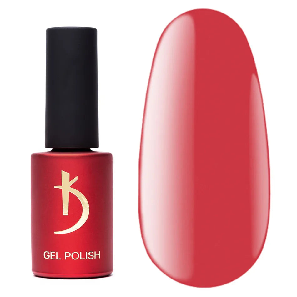 Kodi Professional Pink P 125 Gel Polish bottle and color swatch