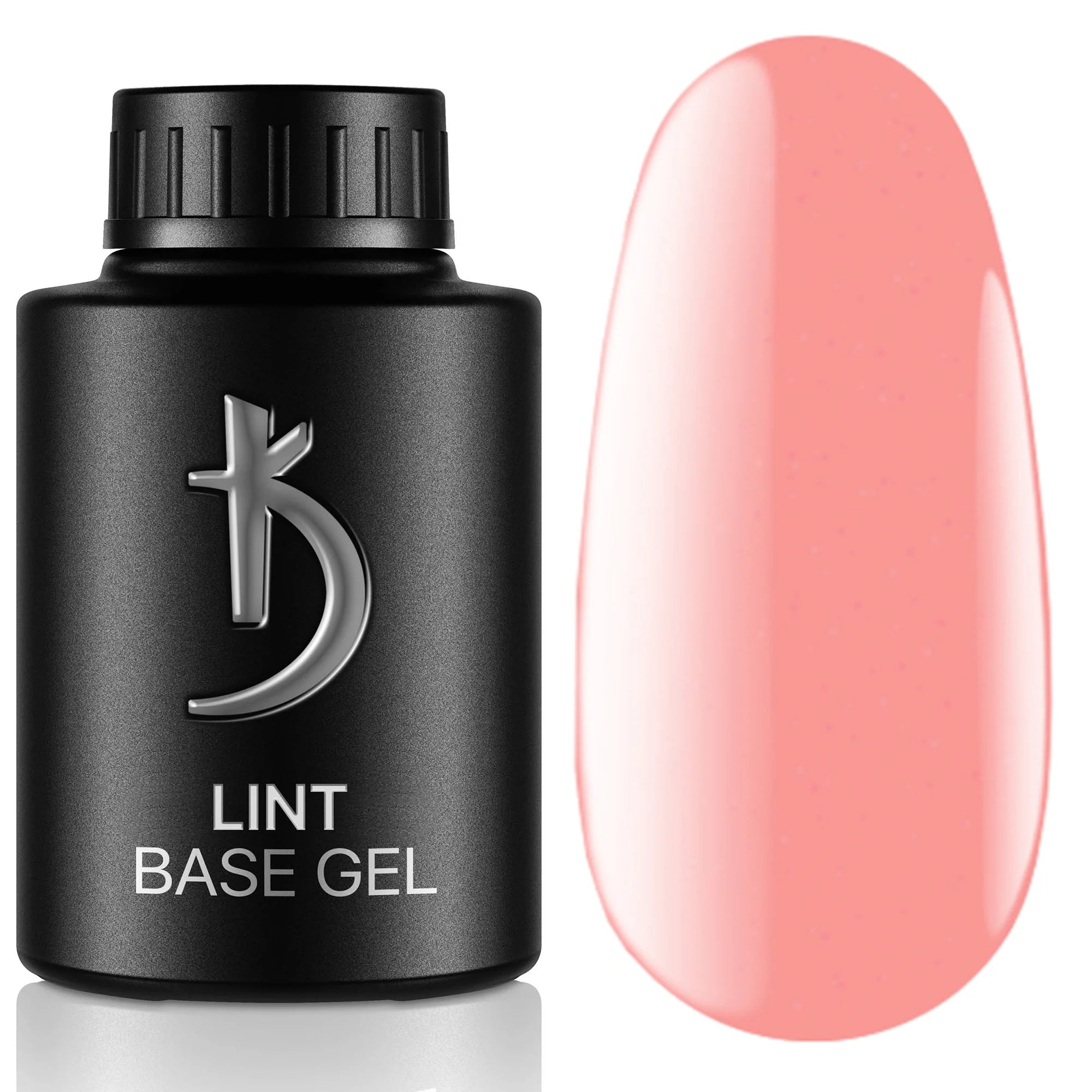 Kodi Professional Lint Base Gel Peach bottle and nude color swatch