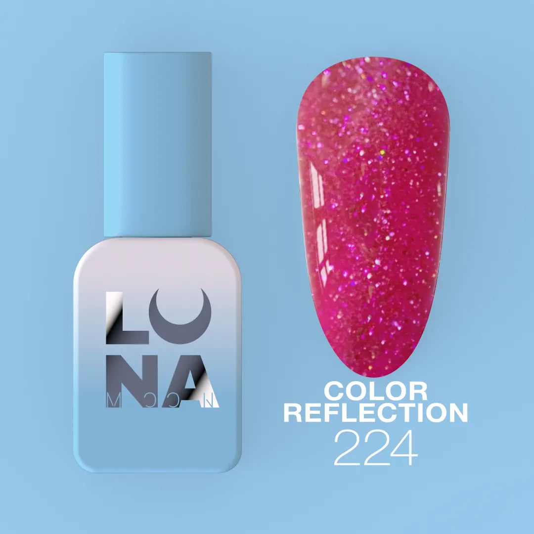 LUNA Reflective Gel Polish 8ml light-reflecting UV LED nail color by LUNAmoon