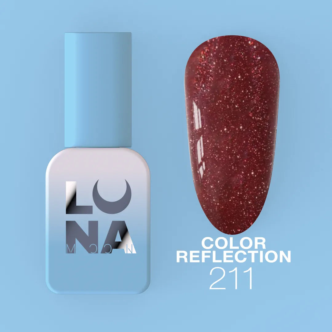 LUNA Reflective Gel Polish 8ml light-reflecting UV LED nail color by LUNAmoon