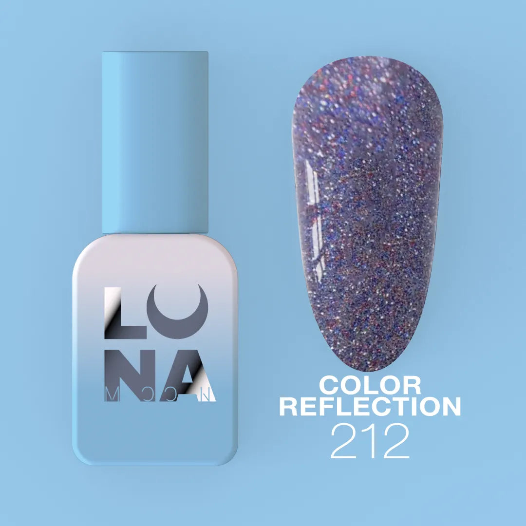 LUNA Reflective Gel Polish 8ml light-reflecting UV LED nail color by LUNAmoon