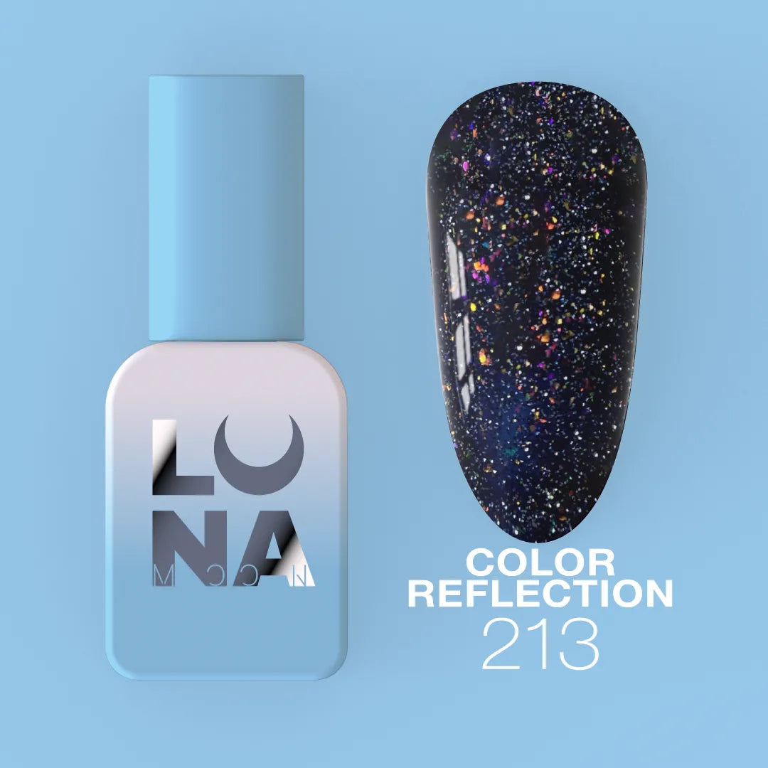 LUNA Reflective Gel Polish 8ml light-reflecting UV LED nail color by LUNAmoon