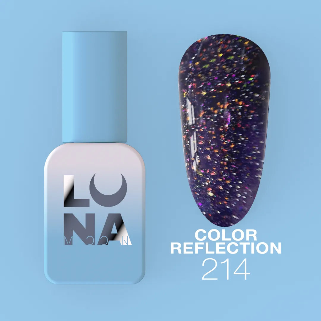 LUNA Reflective Gel Polish 8ml light-reflecting UV LED nail color by LUNAmoon