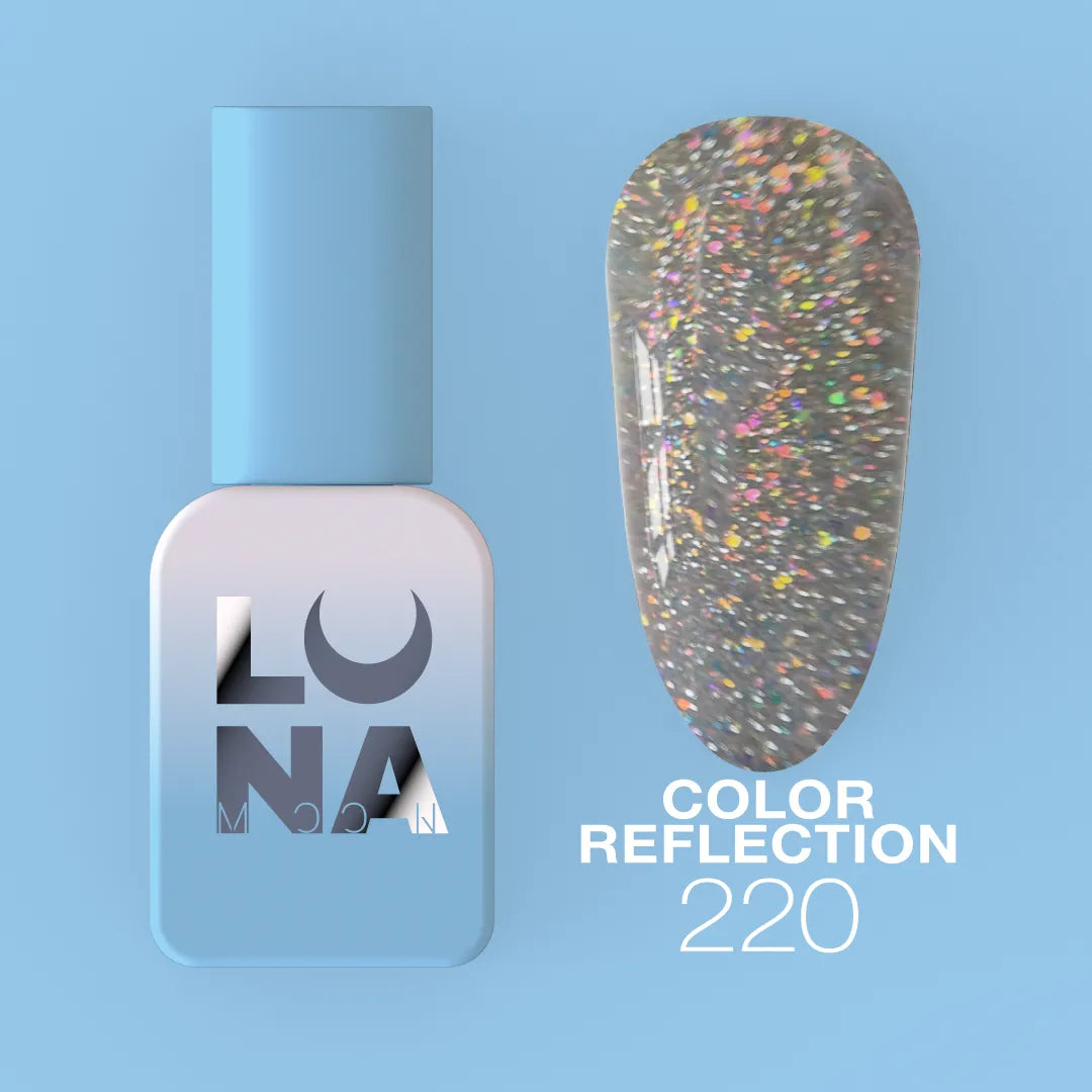LUNA Reflective Gel Polish 8ml light-reflecting UV LED nail color by LUNAmoon