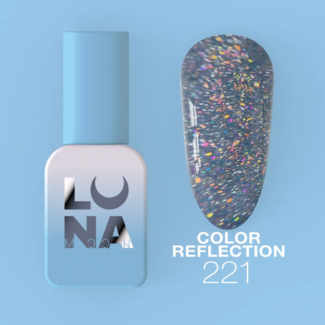 LUNA Reflective Gel Polish 8ml light-reflecting UV LED nail color by LUNAmoon