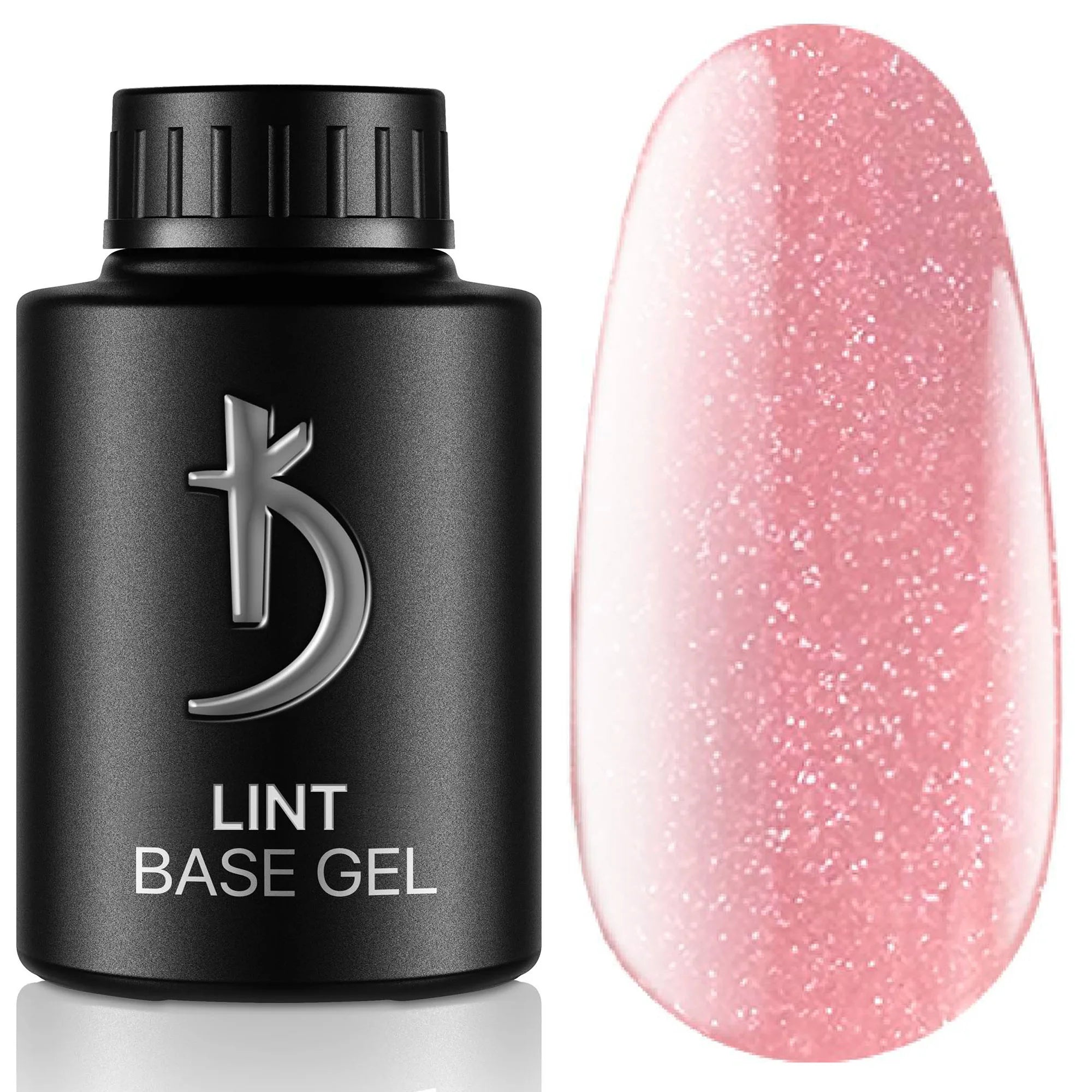Kodi Professional Lint Base Gel Rose Nude bottle and nude color swatch