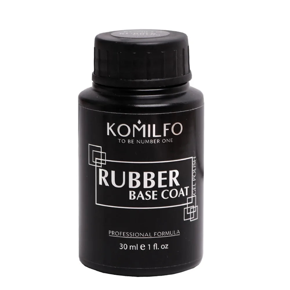 KOMILFO Rubber Base Coat HEMA-Free TPO-Free 30ml barrel self-leveling rubber base gel without brush