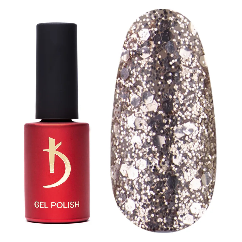 Kodi Professional Shine SH 01 Gel Polish bottle and color swatch