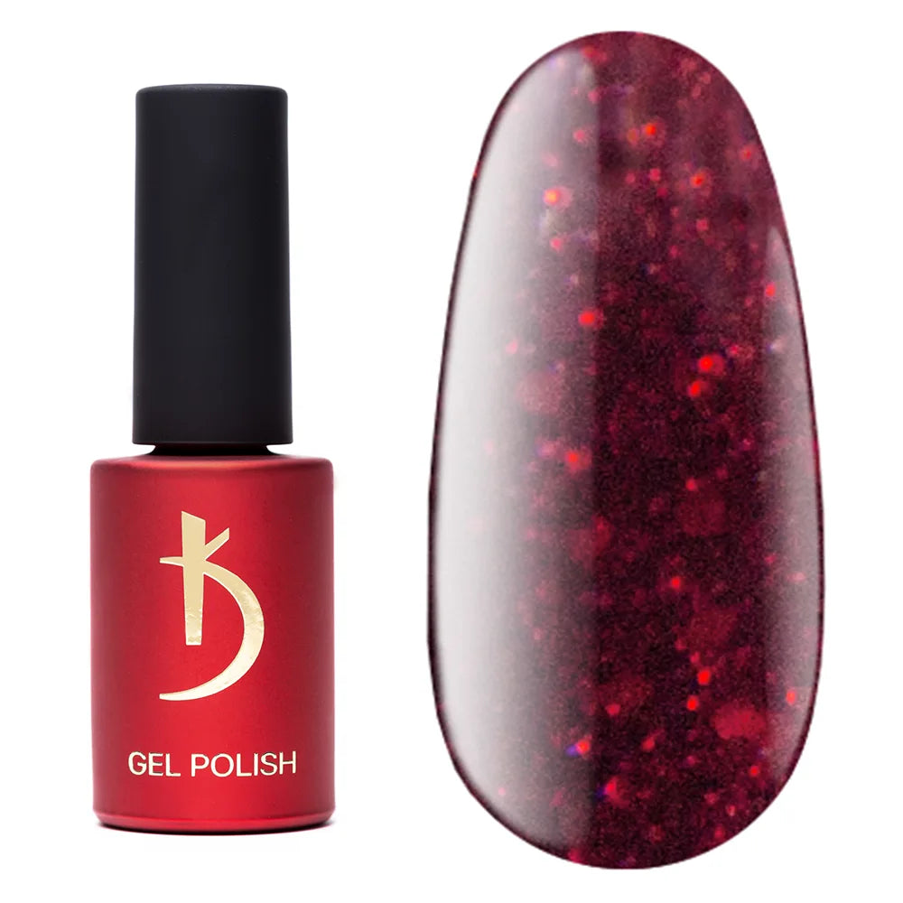 Kodi Professional Shine SH 210 Gel Polish bottle and color swatch