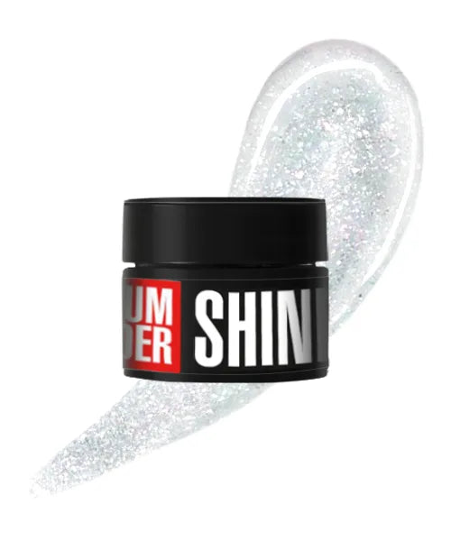 Kodi Professional Medium Builder Shine Gel 01 jar and color swatch