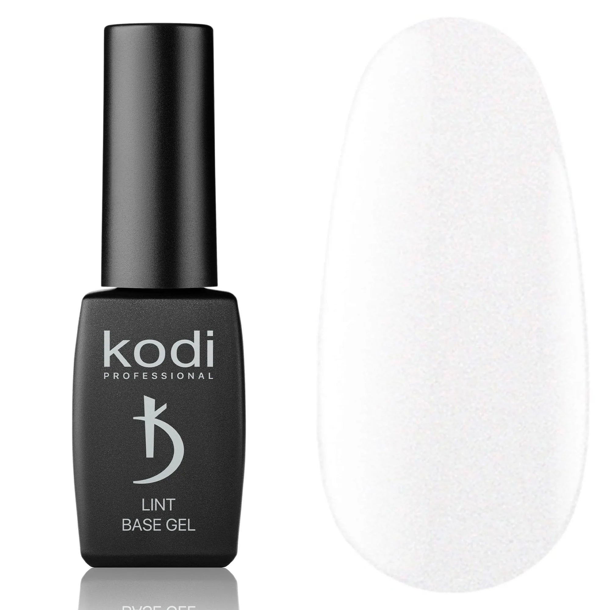 Kodi Professional Lint Base Gel Shine Milk bottle and nude color swatch