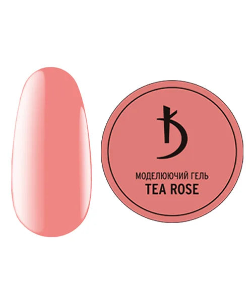 Kodi Professional Build It Up Gel Tea Rose 25ml jar and color swatch