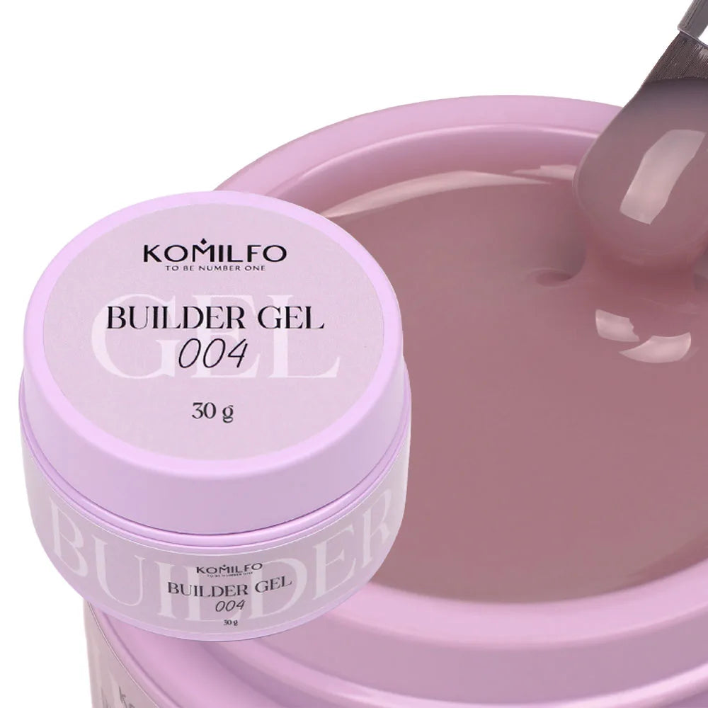 KOMILFO Builder Gel professional self-leveling nail extension gel in jar