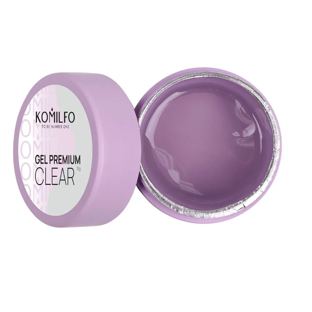 Komilfo Premium Builder Gel HEMA-Free TPO-Free nail extension gel in jar