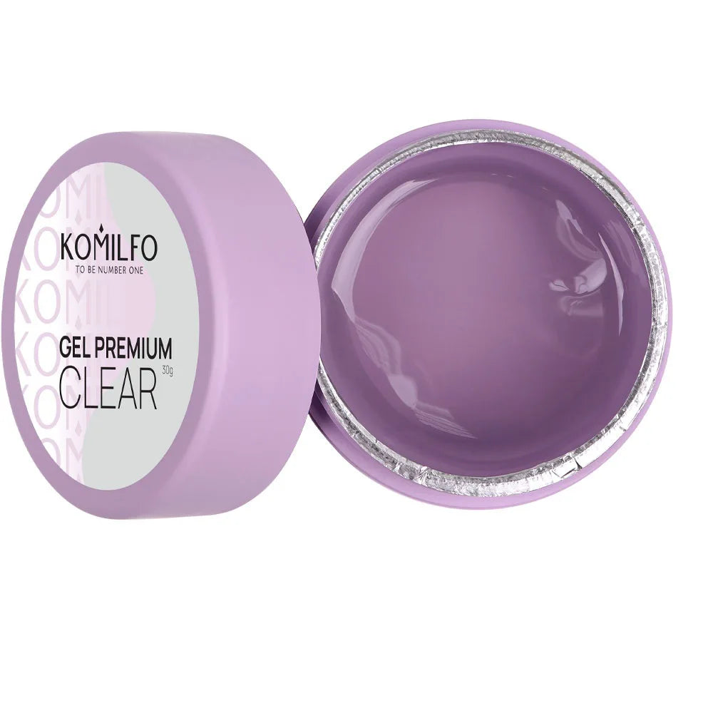 Komilfo Premium Builder Gel HEMA-Free TPO-Free nail extension gel in jar