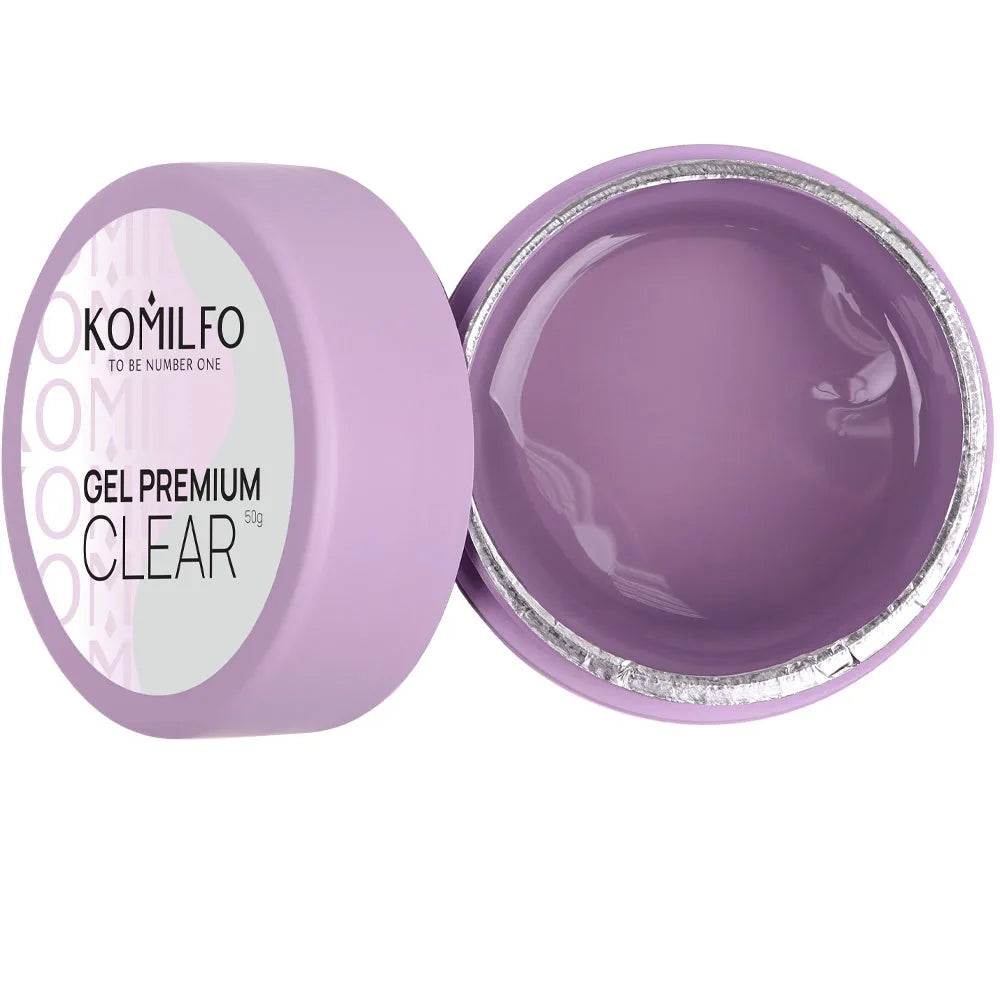 Komilfo Premium Builder Gel HEMA-Free TPO-Free nail extension gel in jar