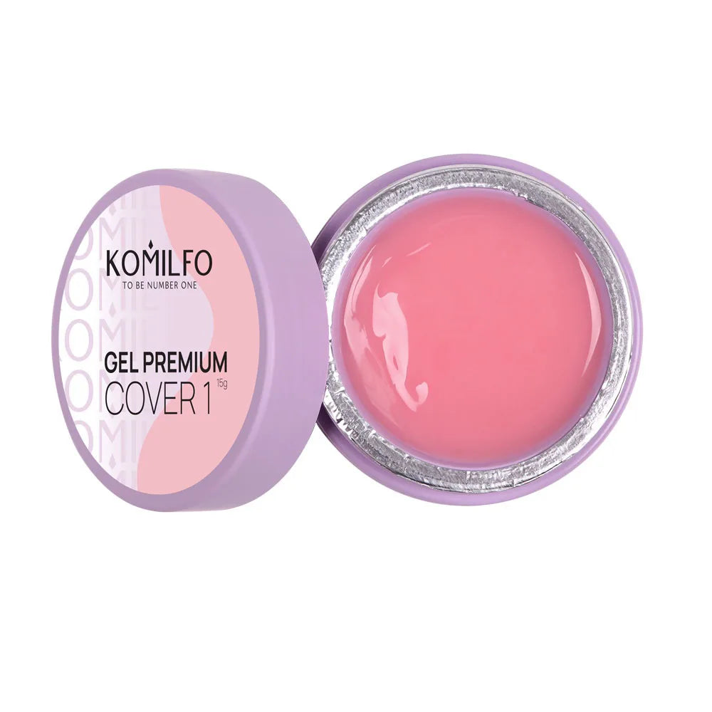 Komilfo Premium Builder Gel HEMA-Free TPO-Free nail extension gel in jar