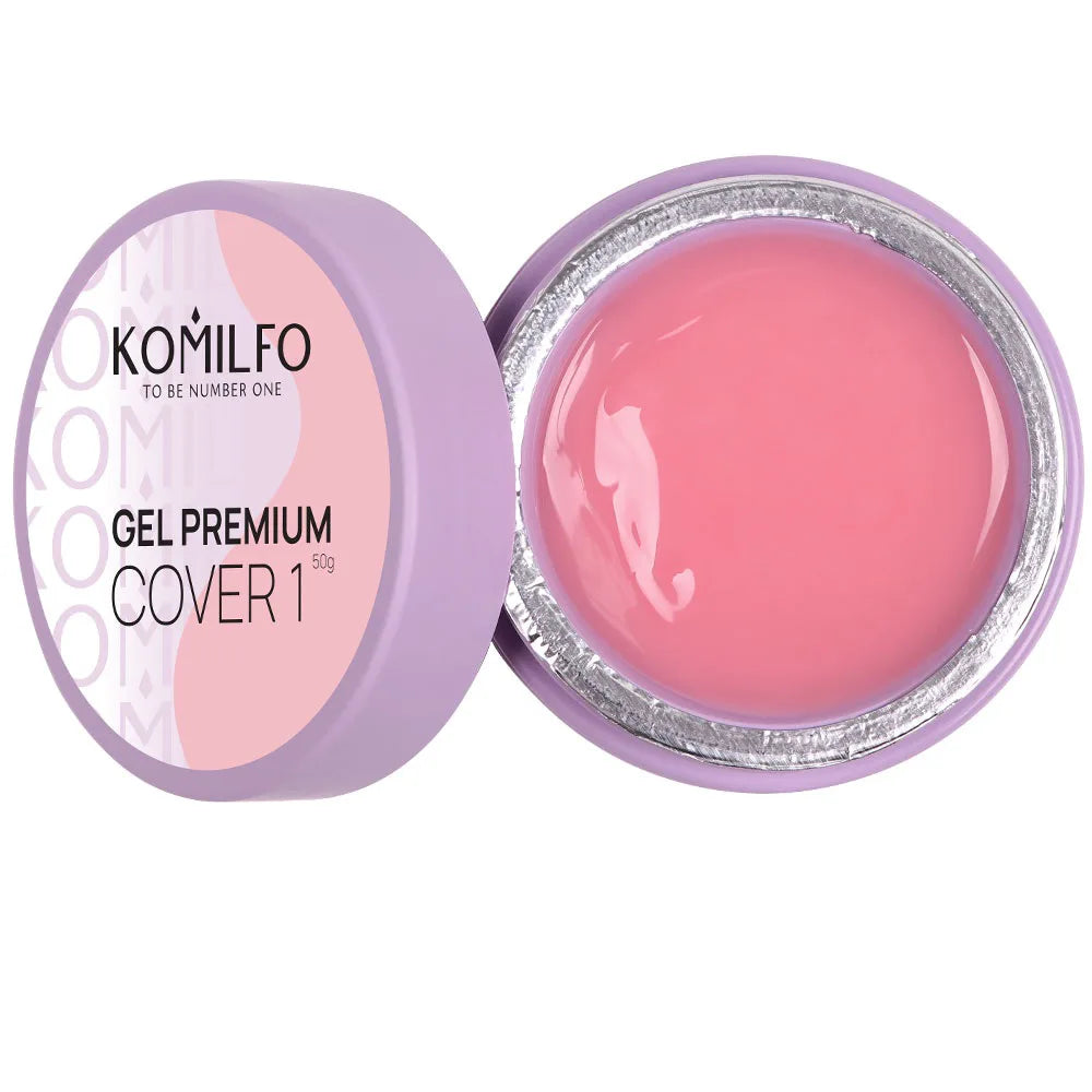 Komilfo Premium Builder Gel HEMA-Free TPO-Free nail extension gel in jar