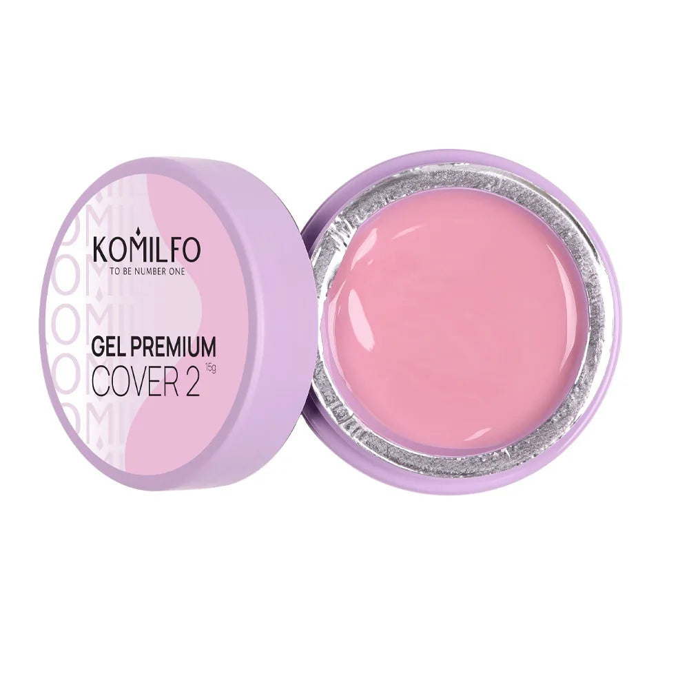 Komilfo Premium Builder Gel HEMA-Free TPO-Free nail extension gel in jar