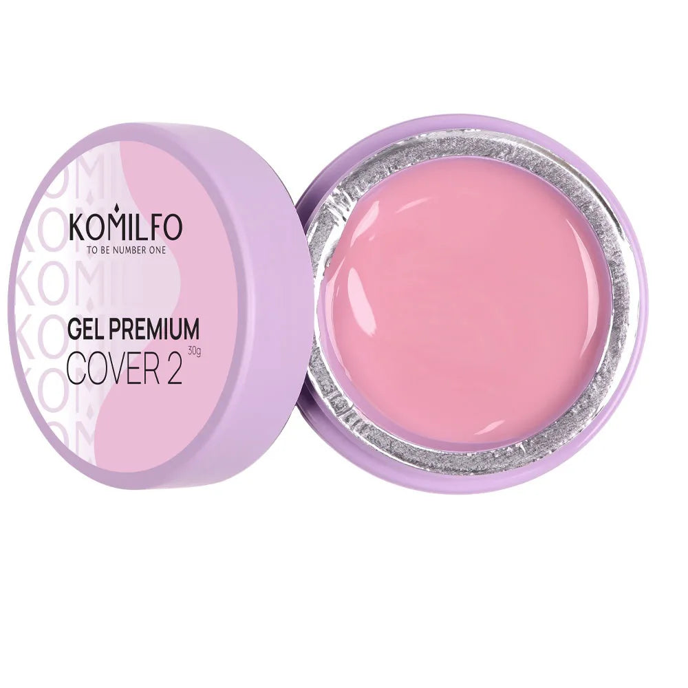 Komilfo Premium Builder Gel HEMA-Free TPO-Free nail extension gel in jar