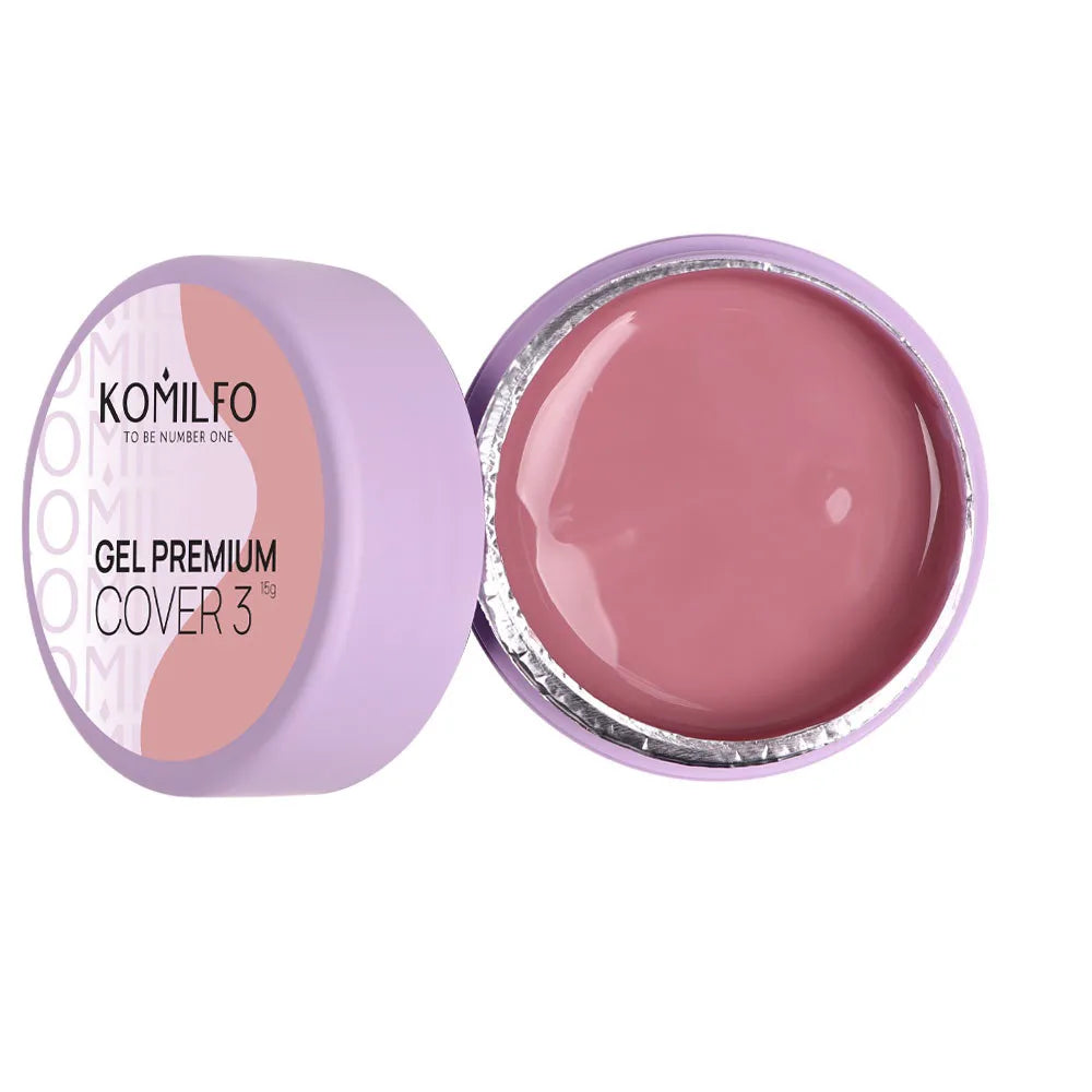 Komilfo Premium Builder Gel HEMA-Free TPO-Free nail extension gel in jar