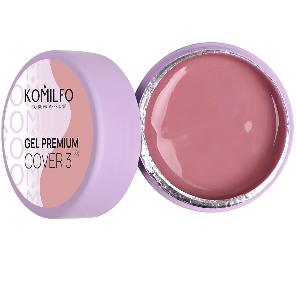 Komilfo Premium Builder Gel HEMA-Free TPO-Free nail extension gel in jar