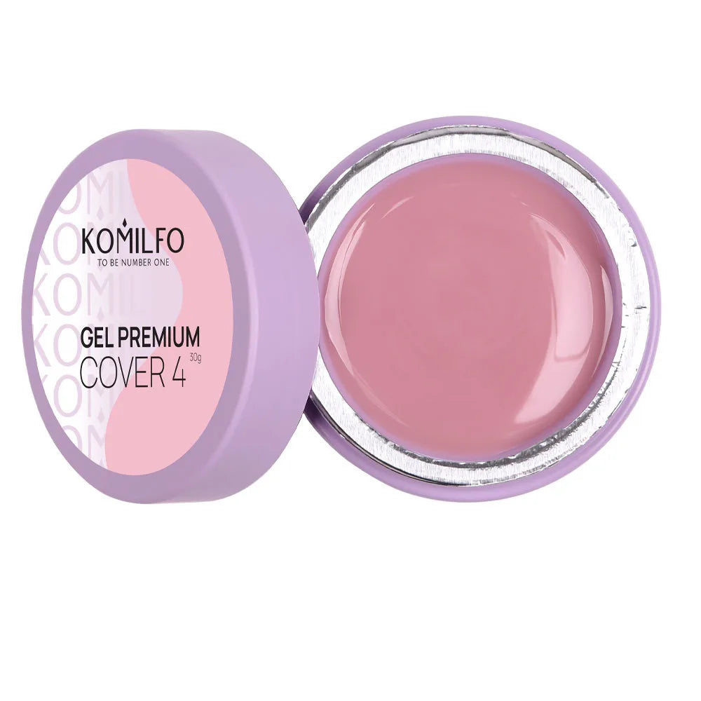 Komilfo Premium Builder Gel HEMA-Free TPO-Free nail extension gel in jar