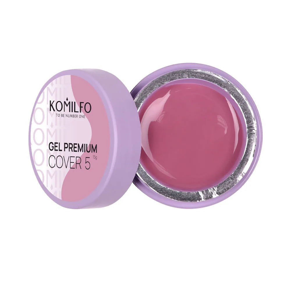 Komilfo Premium Builder Gel HEMA-Free TPO-Free nail extension gel in jar