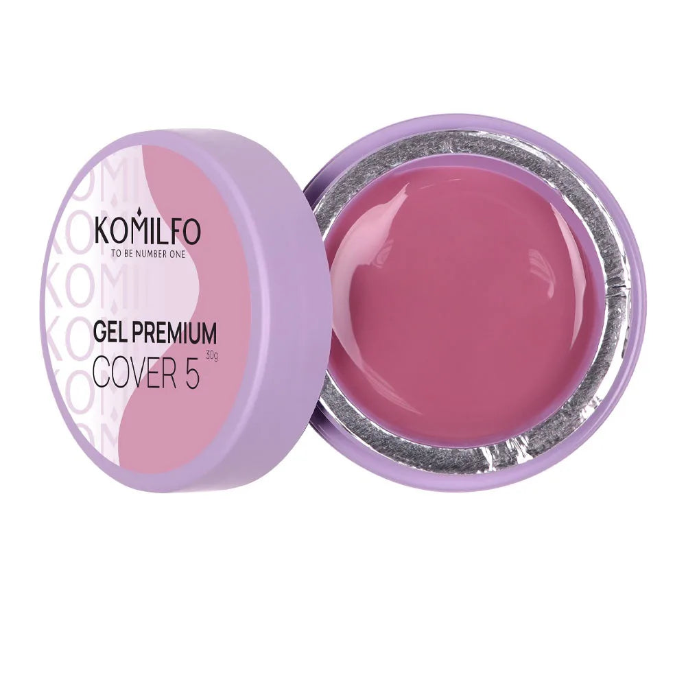 Komilfo Premium Builder Gel HEMA-Free TPO-Free nail extension gel in jar