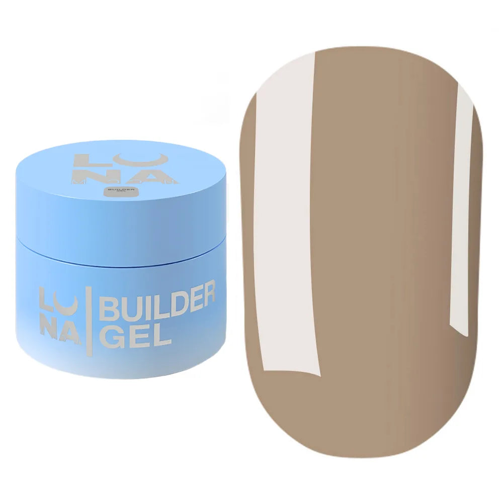 LUNA Builder Premium Gel jar and color swatch