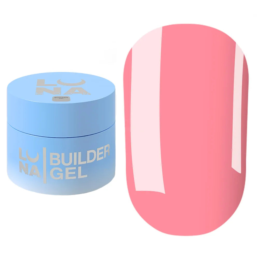 LUNA Builder Premium Gel jar and color swatch
