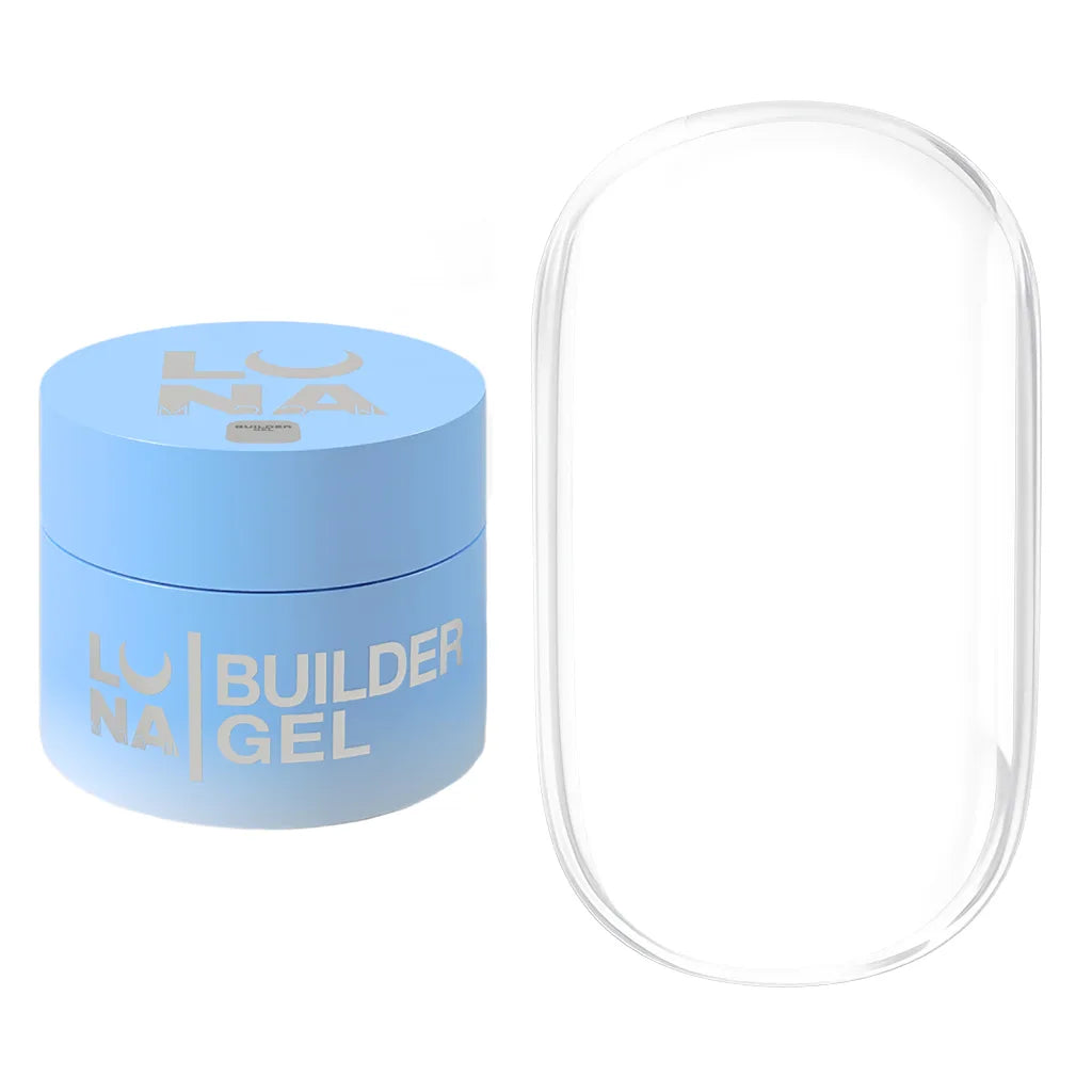 LUNA Builder Premium Gel jar and color swatch