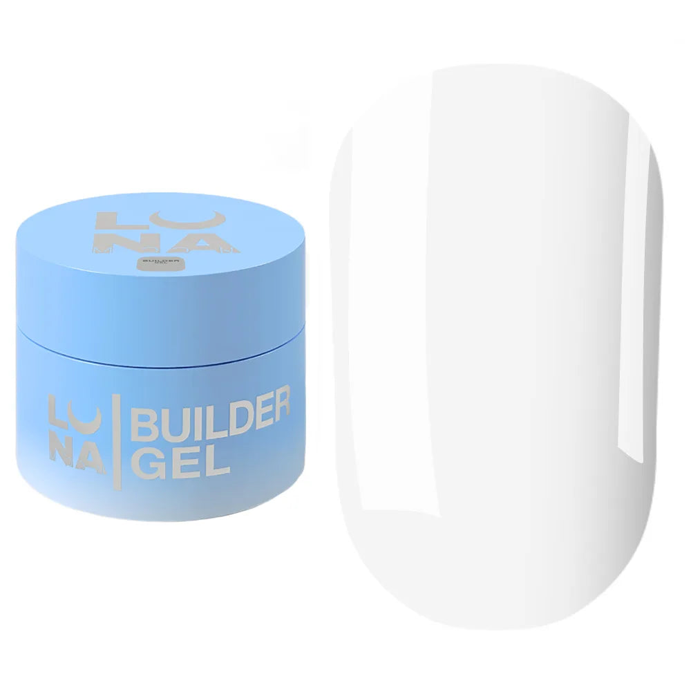 LUNA Builder Premium Gel jar and color swatch