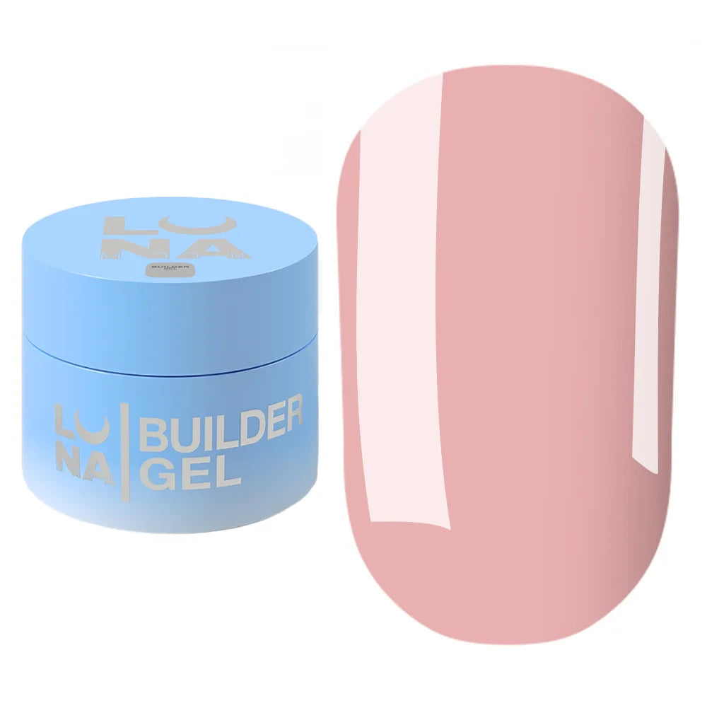 LUNA Builder Premium Gel jar and color swatch