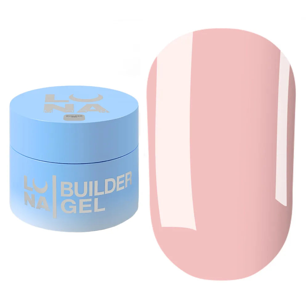 LUNA Builder Premium Gel jar and color swatch