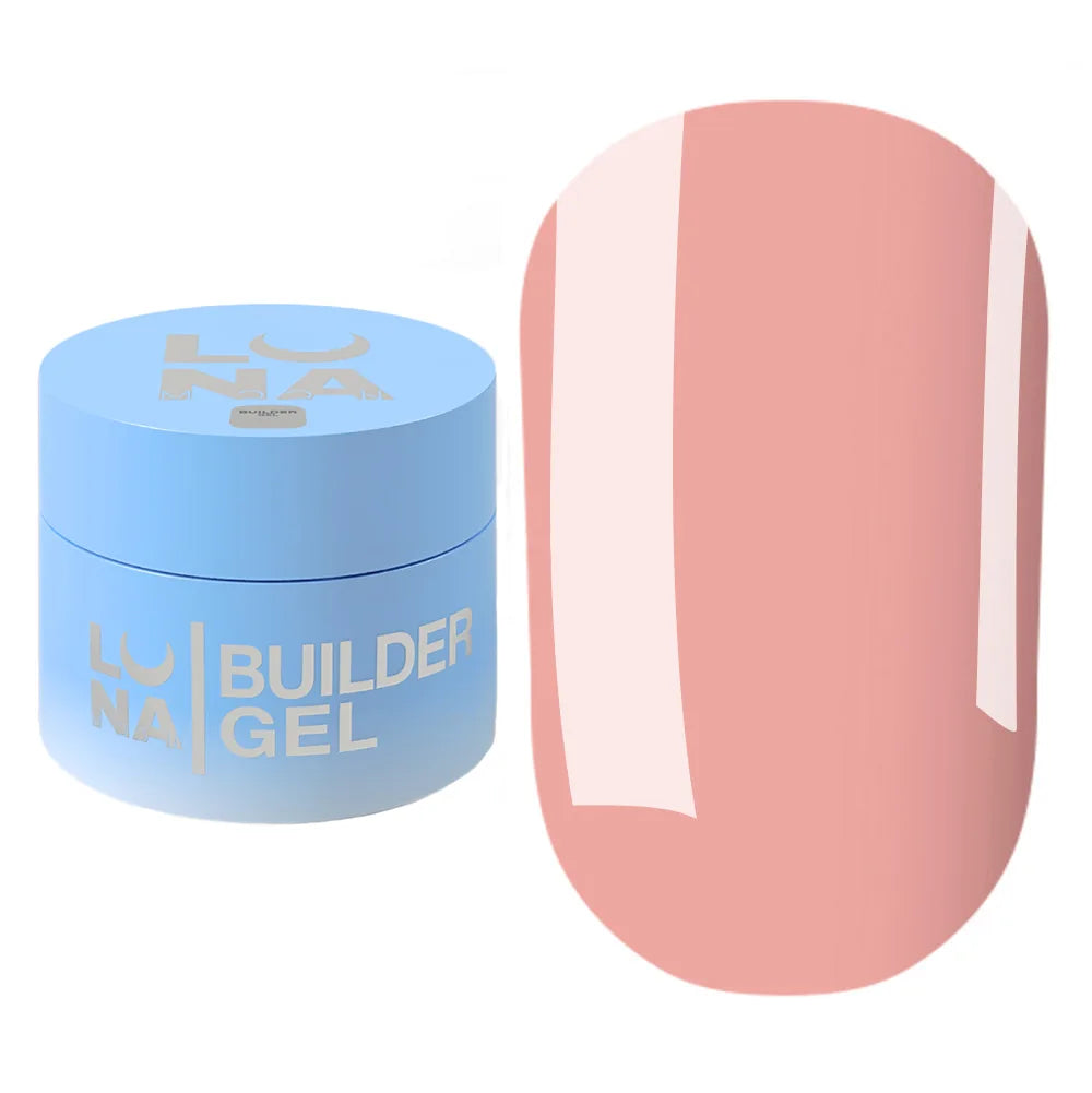 LUNA Builder Premium Gel jar and color swatch