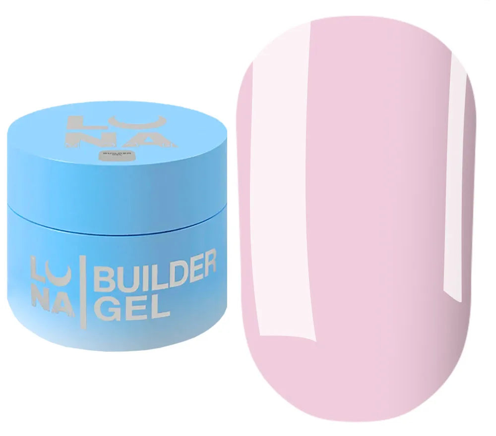 LUNA Builder Premium Gel jar and color swatch