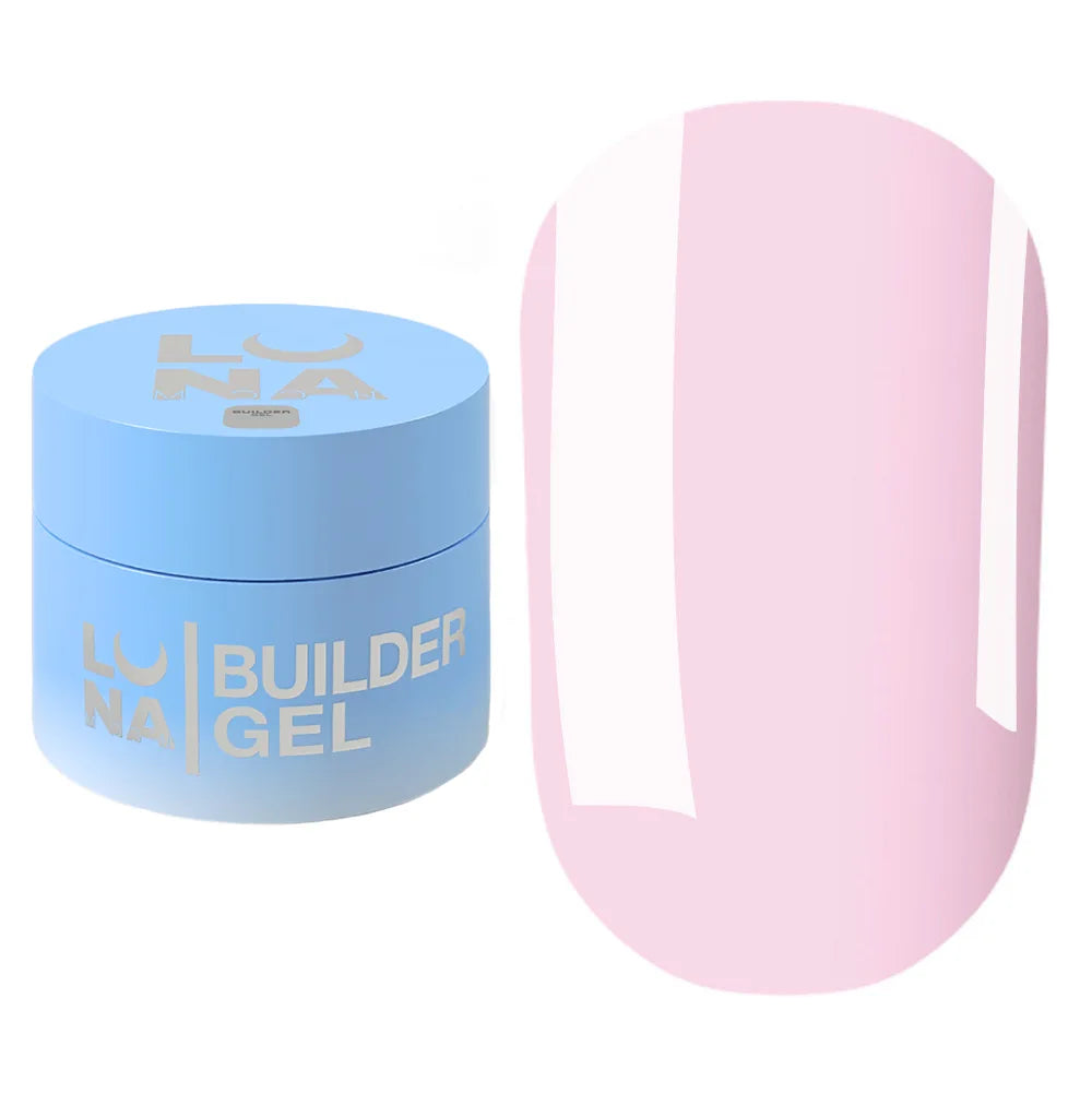 LUNA Builder Premium Gel jar and color swatch