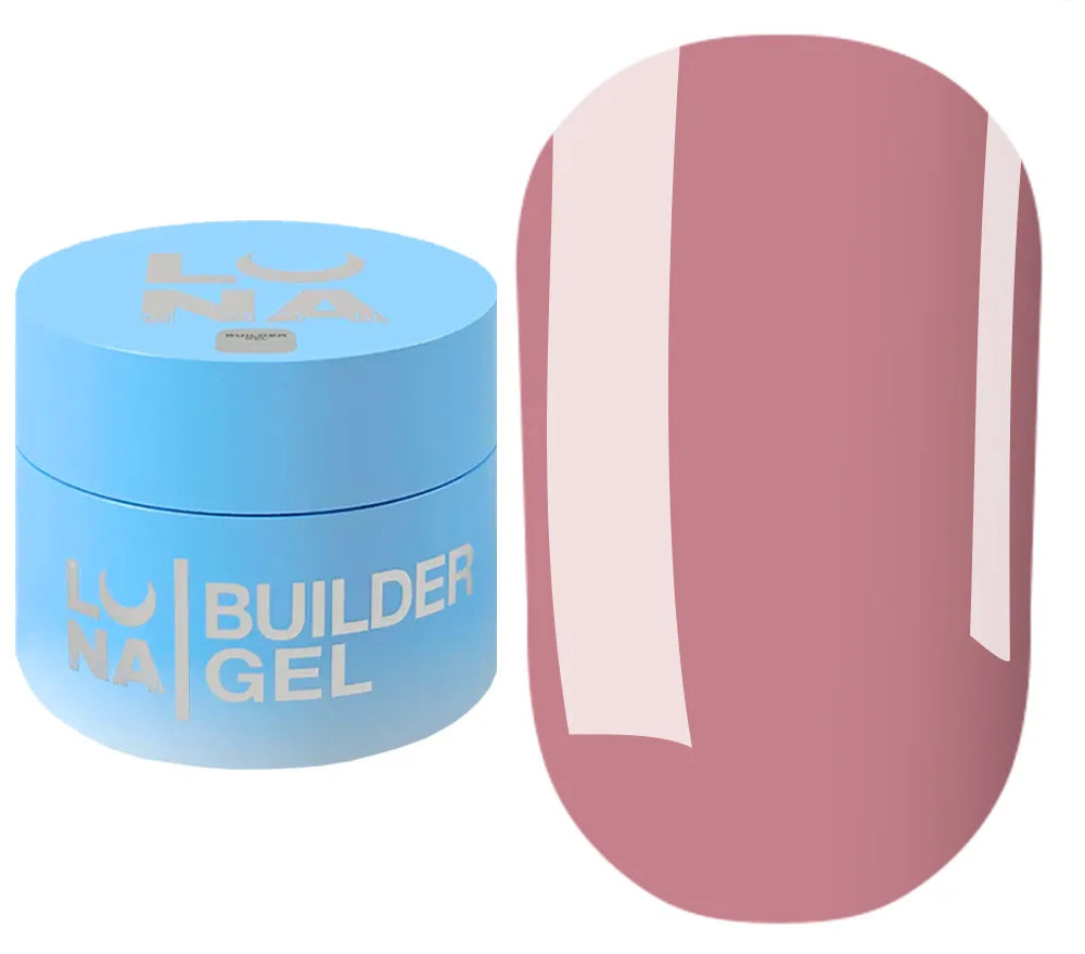 LUNA Builder Premium Gel jar and color swatch