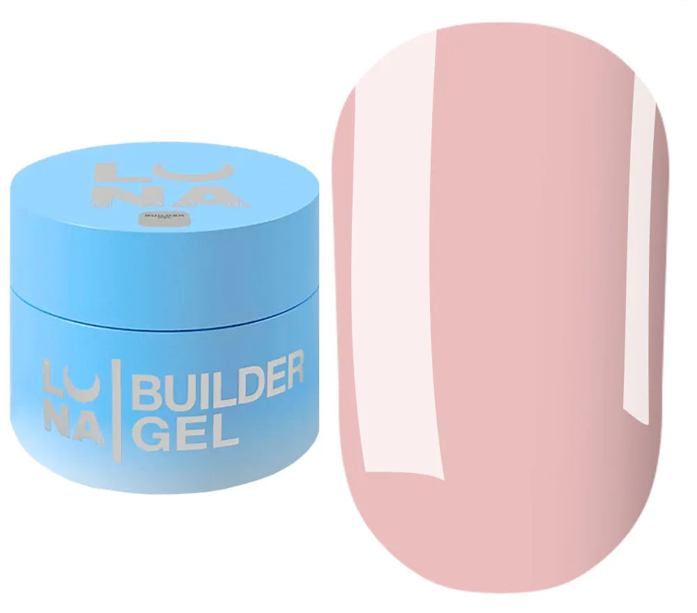 LUNA Builder Premium Gel jar and color swatch