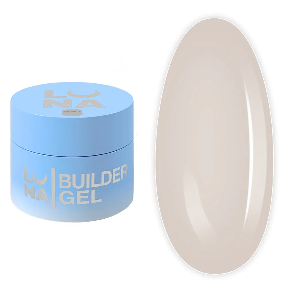 LUNA Builder Premium Gel jar and color swatch