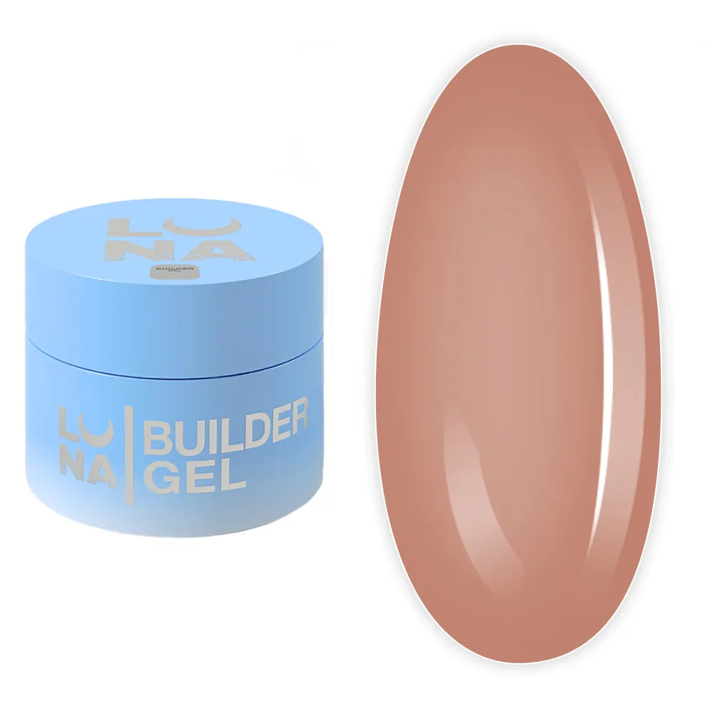 LUNA Builder Premium Gel jar and color swatch