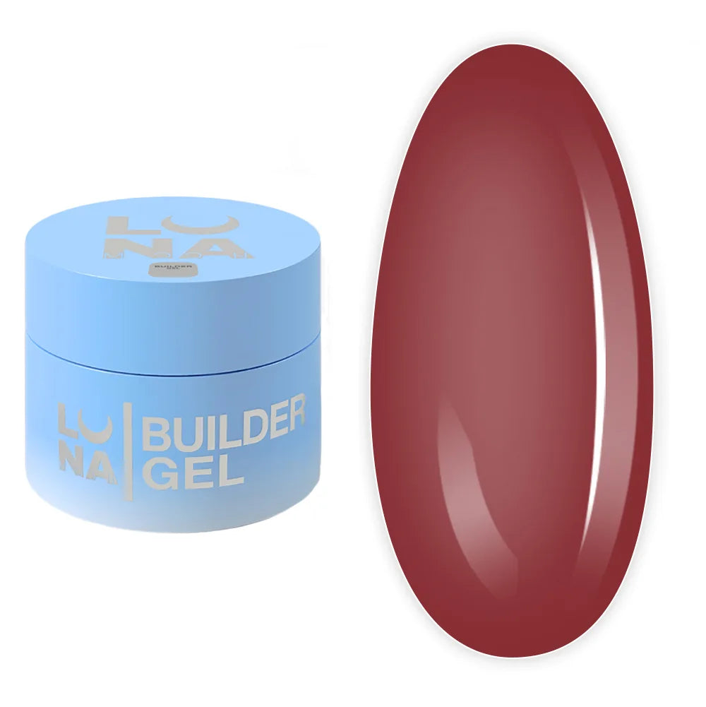 LUNA Builder Premium Gel jar and color swatch