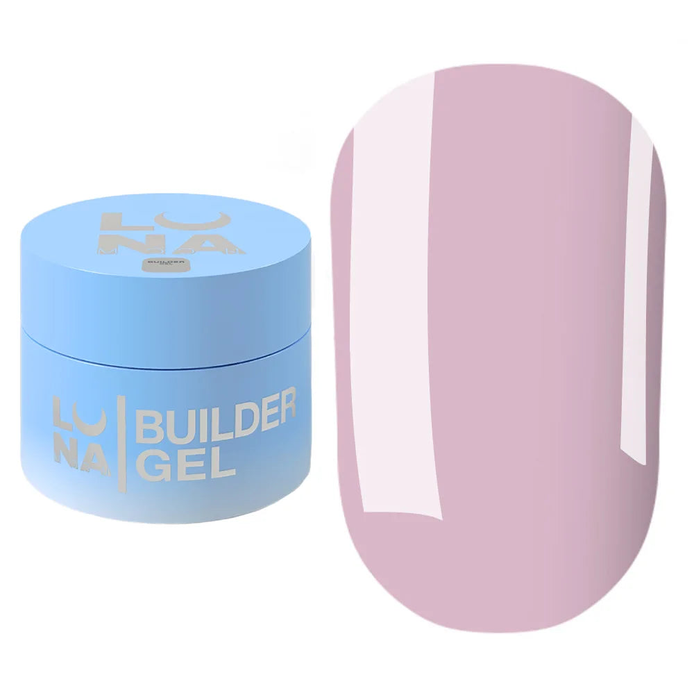 LUNA Builder Premium Gel jar and color swatch