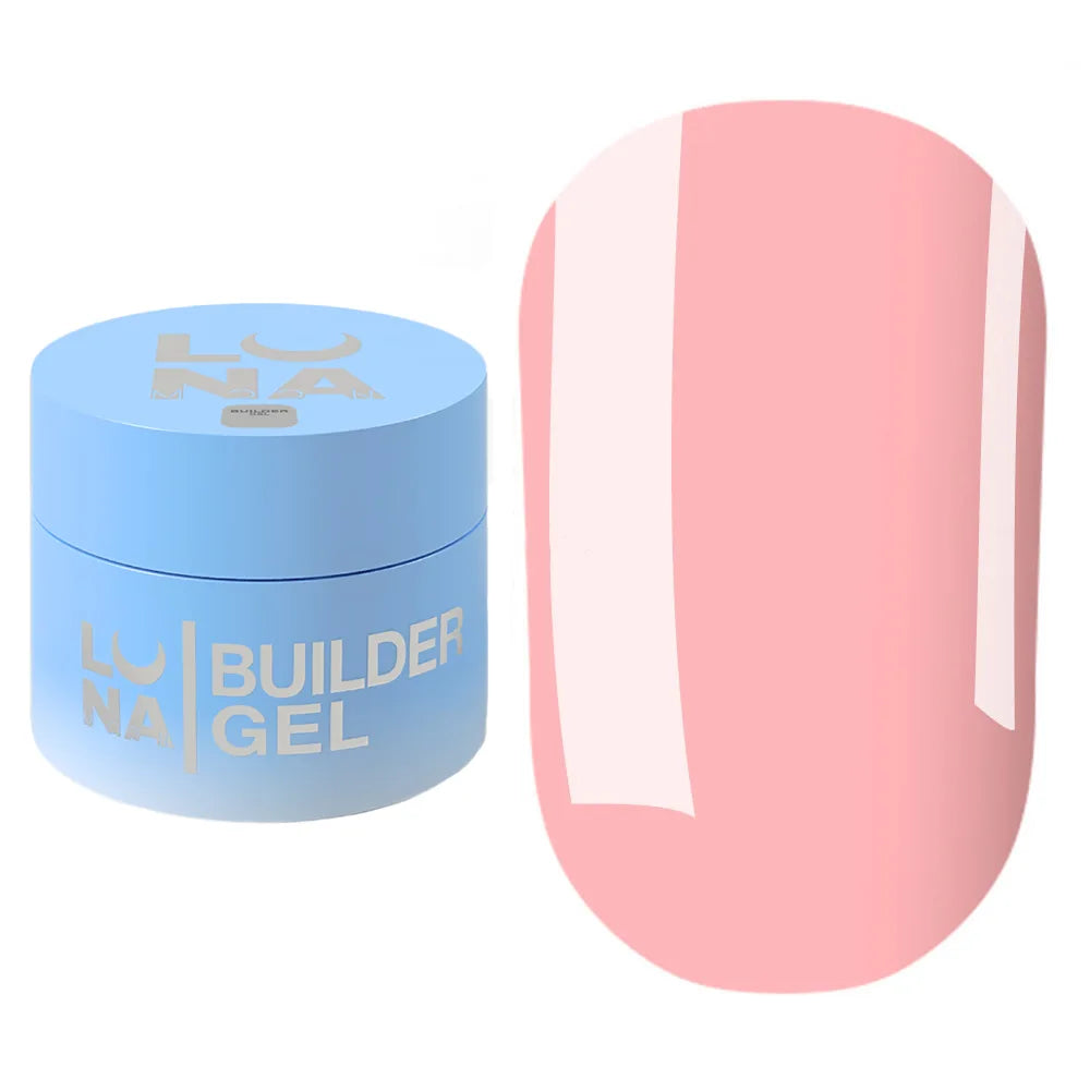LUNA Builder Premium Gel jar and color swatch
