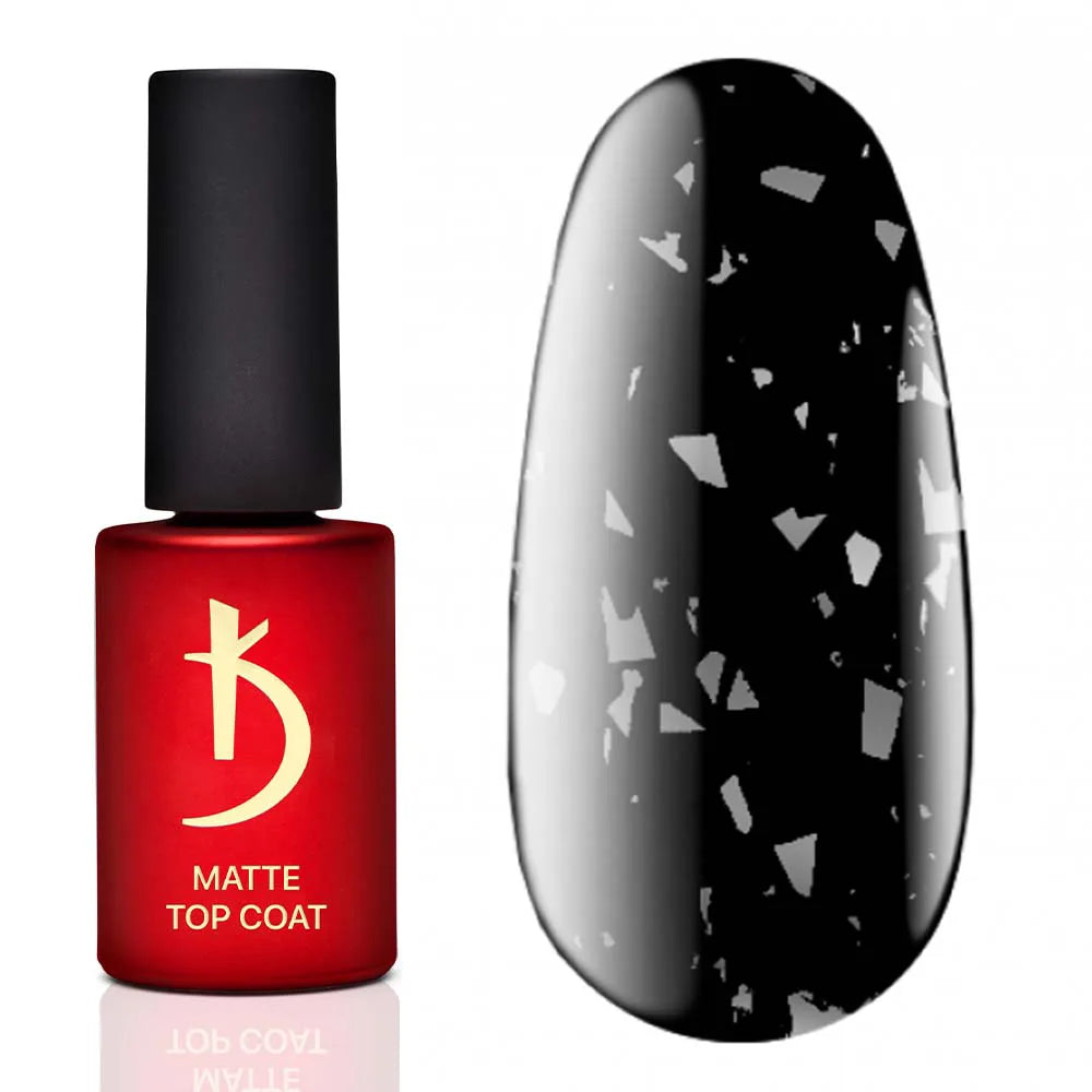 Kodi Professional ART Matte Top Coat No. 05 bottle and matte decorative finish swatch