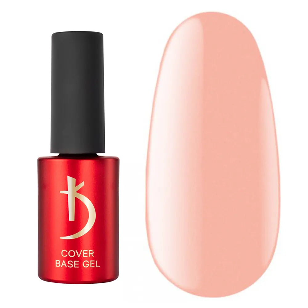 Kodi Professional Cover Base Gel 01 nude camouflage base bottle and color swatch