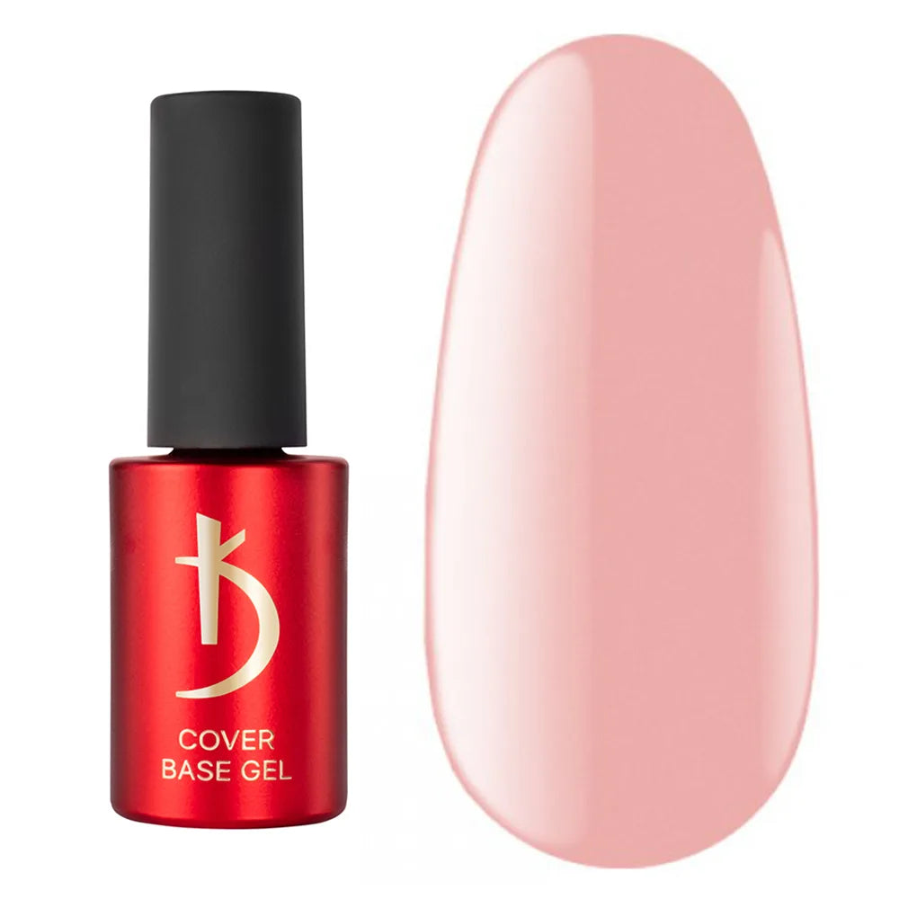 Kodi Professional Cover Base Gel 02 nude camouflage base bottle and color swatch