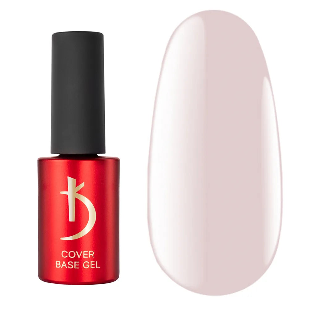 Kodi Professional Cover Base Gel 07 nude camouflage base bottle and color swatch