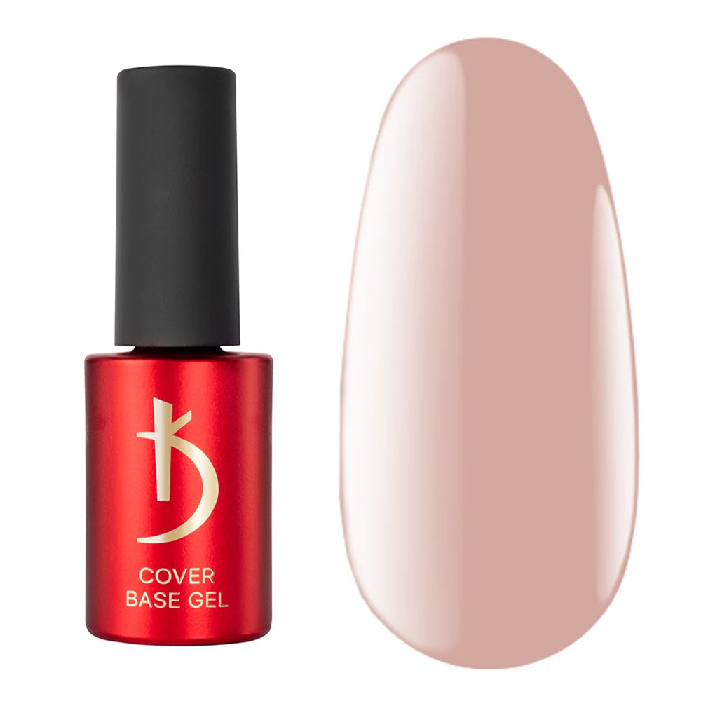 Kodi Professional Cover Base Gel 12 nude camouflage base bottle and color swatch